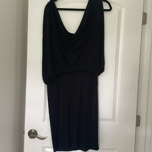 Haute hippie cowl neck  black tank dress size large